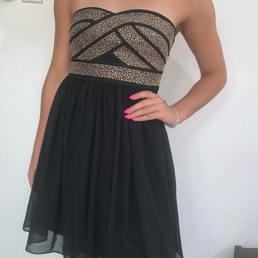 Trac Black Dress strapples